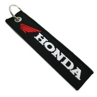 Брелок тканевый с вышивкой «Honda Moto»