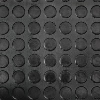 Покрытие резиновое «Монетка» (чёрное, ширина 1,5 м., толщина 3 мм.)
